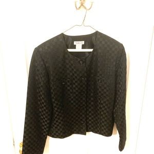 Talbot’s Two Toned Black Dressy Jacket